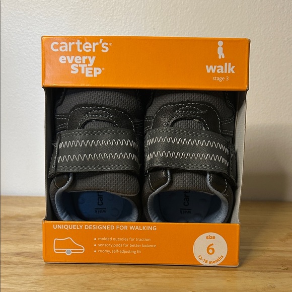 Carter's Other - NWT Carter's Black and Gray Walker Shoes | Never Worn